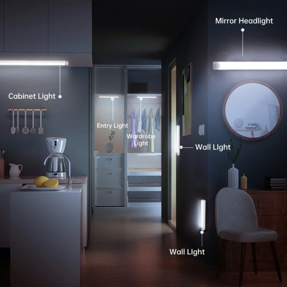 🔥Tijdelijk aanbod - oplaadbare LED-lamp, geen stoten nodig, slimme sensor, magnetisc
