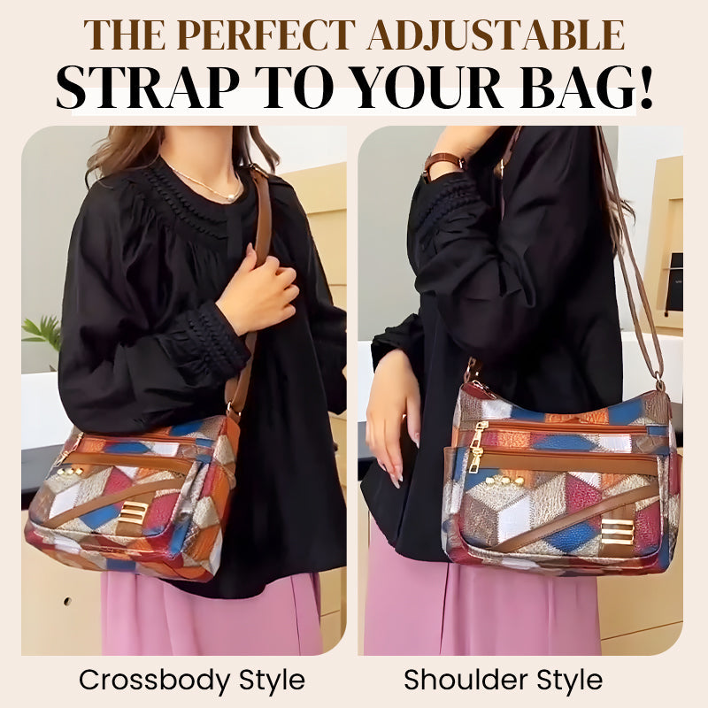 ⌛De speciale aanbieding van deze week🔥Vintage Tas Met Geometrisch Patroon En Verstelbare Band👜