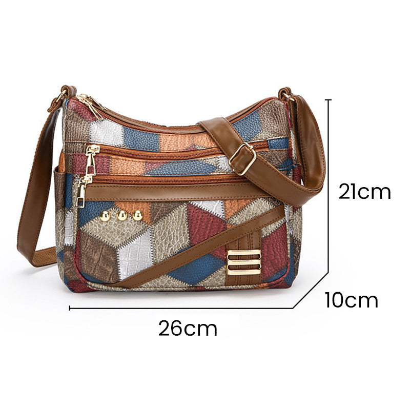 ⌛De speciale aanbieding van deze week🔥Vintage Tas Met Geometrisch Patroon En Verstelbare Band👜