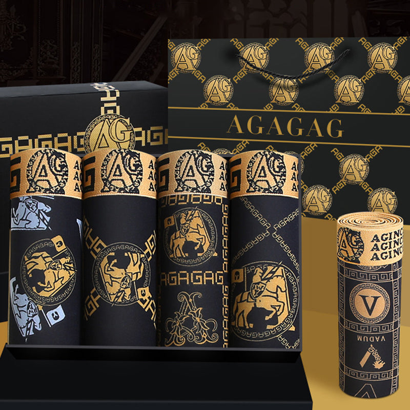 ๐ค 5-delige set Zwart-Gouden Heren Boxershorts ๐ค