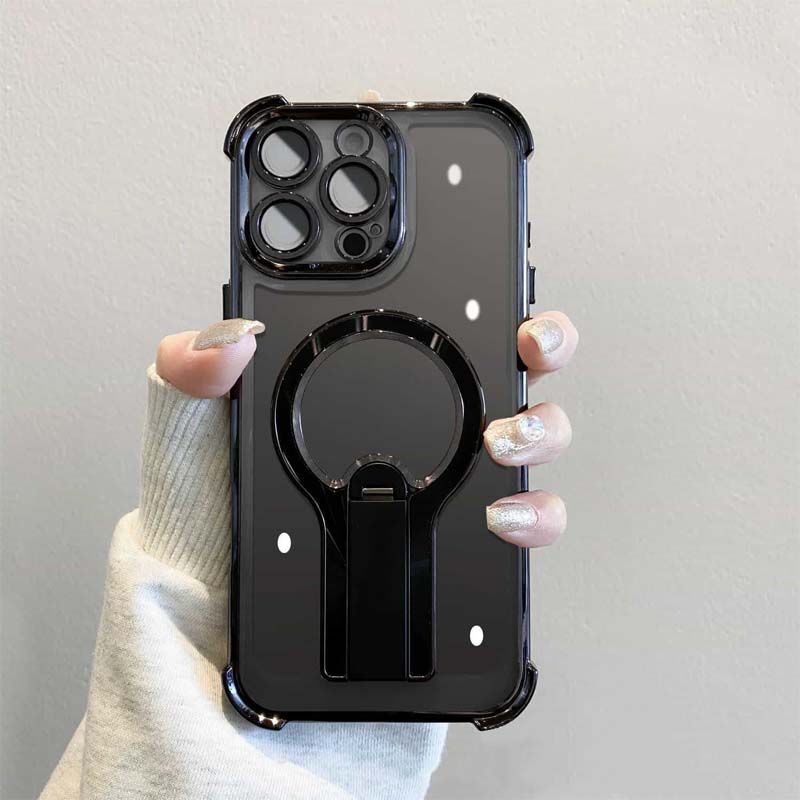 ✨Vier-hoek anti-val magnetische beugel mobiele telefoon cas