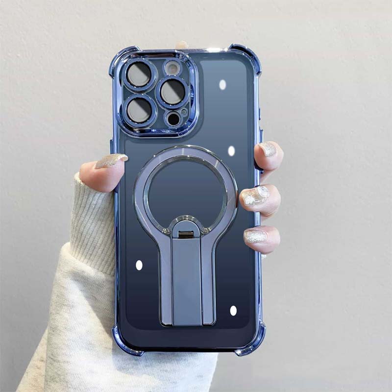 ✨Vier-hoek anti-val magnetische beugel mobiele telefoon cas