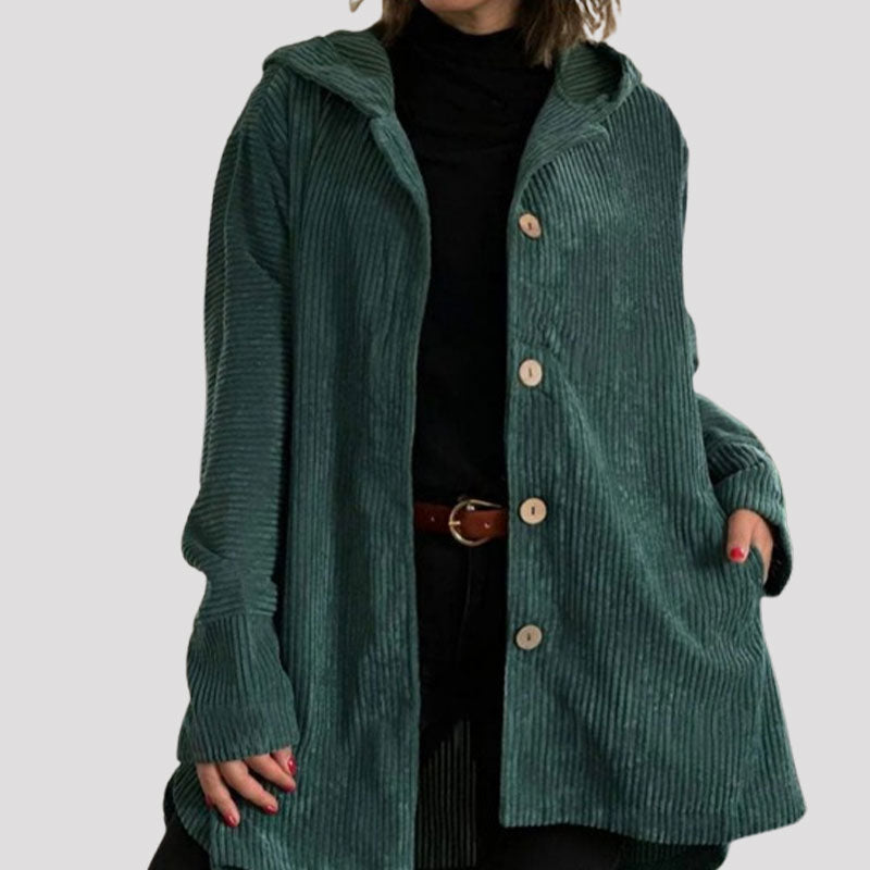 π Casual fluwelen hoodiejas voor de herfst