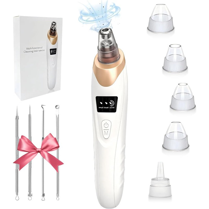 ✨🌸Oplaadbare poriënzuiger - 6-in-1 mee-etersverwijderaar met slim display en extractie k