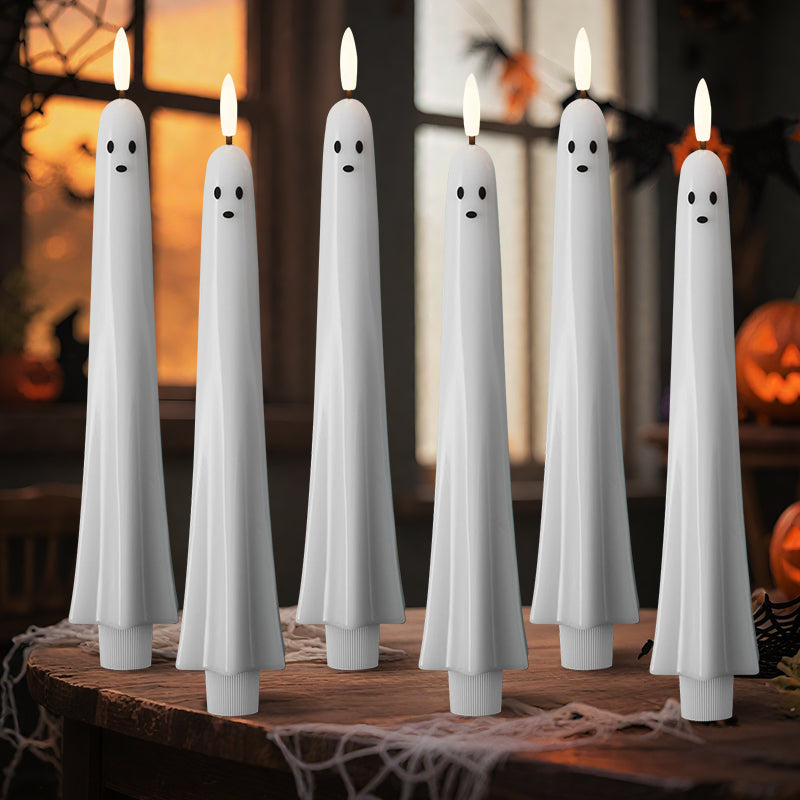 ๐๐ป Op afstand bedienbare spookkaars met 3D vlammende lont ๐ป๐