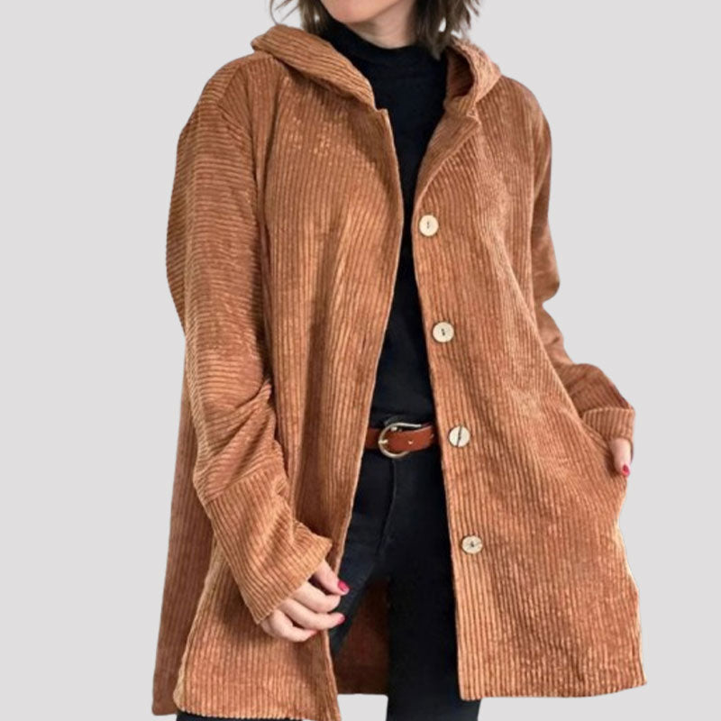π Casual fluwelen hoodiejas voor de herfst