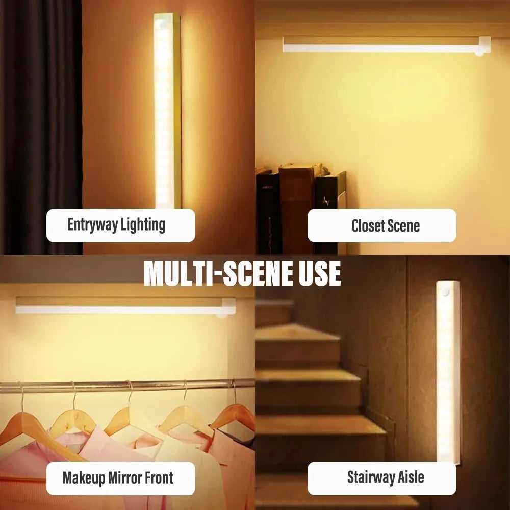 🔥Tijdelijk aanbod - oplaadbare LED-lamp, geen stoten nodig, slimme sensor, magnetisc
