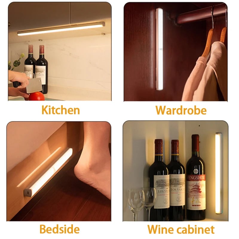 🔥Tijdelijk aanbod - oplaadbare LED-lamp, geen stoten nodig, slimme sensor, magnetisc