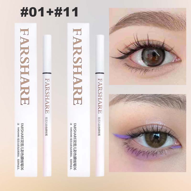 🔥Koop 1, krijg 1 gratis🌈Gekleurde eyelinerpen – Ultrafijne punt voor levendige, langdurige ooglooks