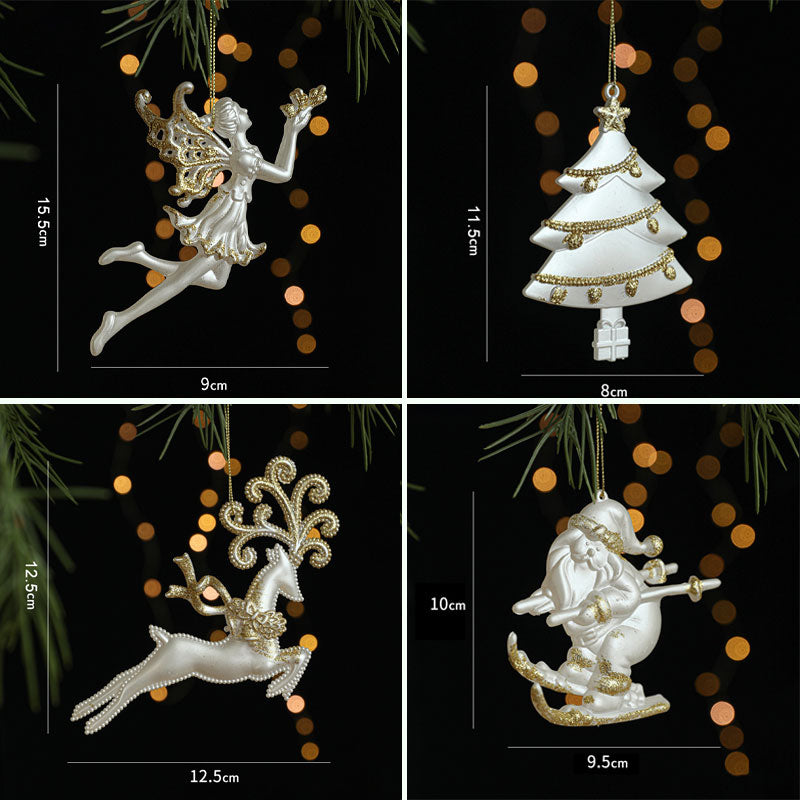 🎄🎁Kerstmis goudpoeder decoratieve ornamenten🏠