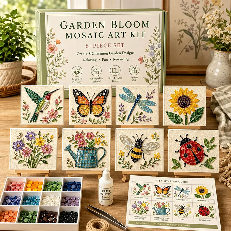 🌻🏡 Zelfmaak Mozaïek Kit voor Cottage Tuin – Maak jouw eigen meesterwerk