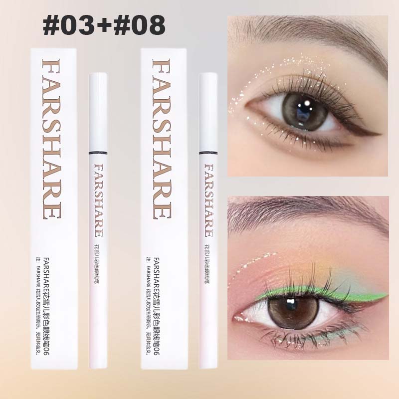 🔥Koop 1, krijg 1 gratis🌈Gekleurde eyelinerpen – Ultrafijne punt voor levendige, langdurige ooglooks
