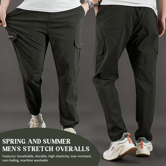 👖 Voorjaar/Zomer Heren Stretch Cargo Broek 👖