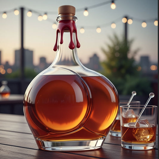 🥂Geef uw wijnproeverijen een speels tintje met deze leuke fles.