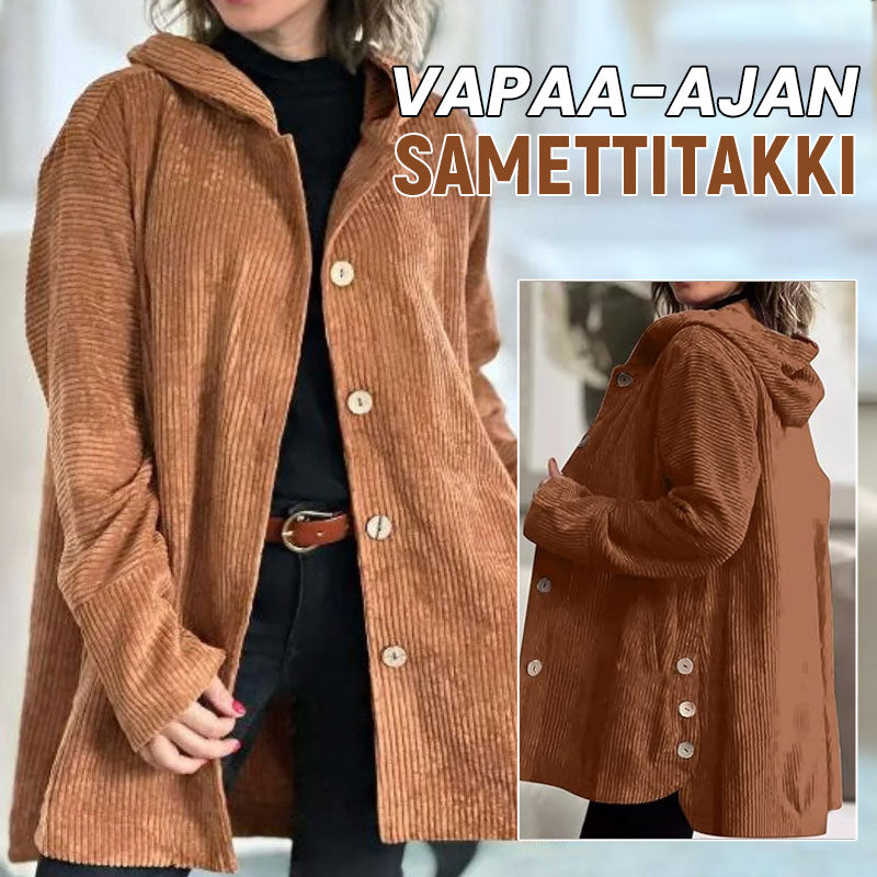 π Casual fluwelen hoodiejas voor de herfst