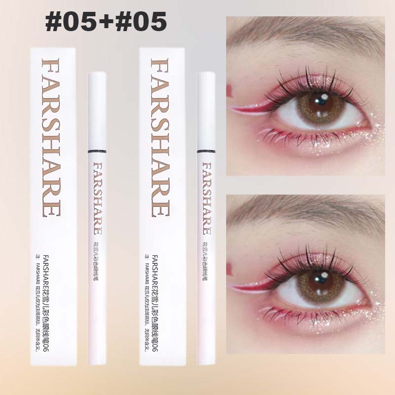 🔥Koop 1, krijg 1 gratis🌈Gekleurde eyelinerpen – Ultrafijne punt voor levendige, langdurige ooglooks
