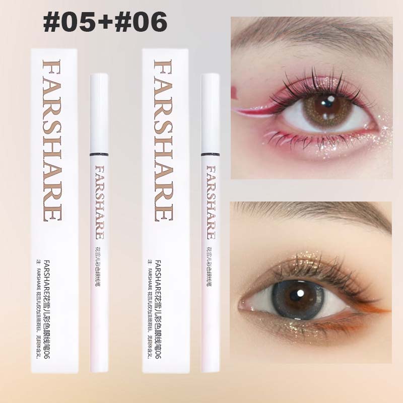 🔥Koop 1, krijg 1 gratis🌈Gekleurde eyelinerpen – Ultrafijne punt voor levendige, langdurige ooglooks