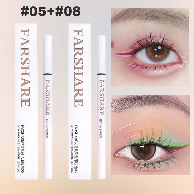 🔥Koop 1, krijg 1 gratis🌈Gekleurde eyelinerpen – Ultrafijne punt voor levendige, langdurige ooglooks