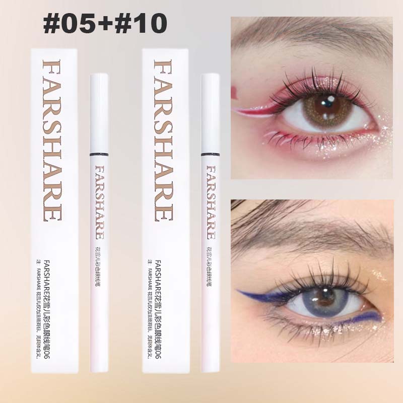 🔥Koop 1, krijg 1 gratis🌈Gekleurde eyelinerpen – Ultrafijne punt voor levendige, langdurige ooglooks