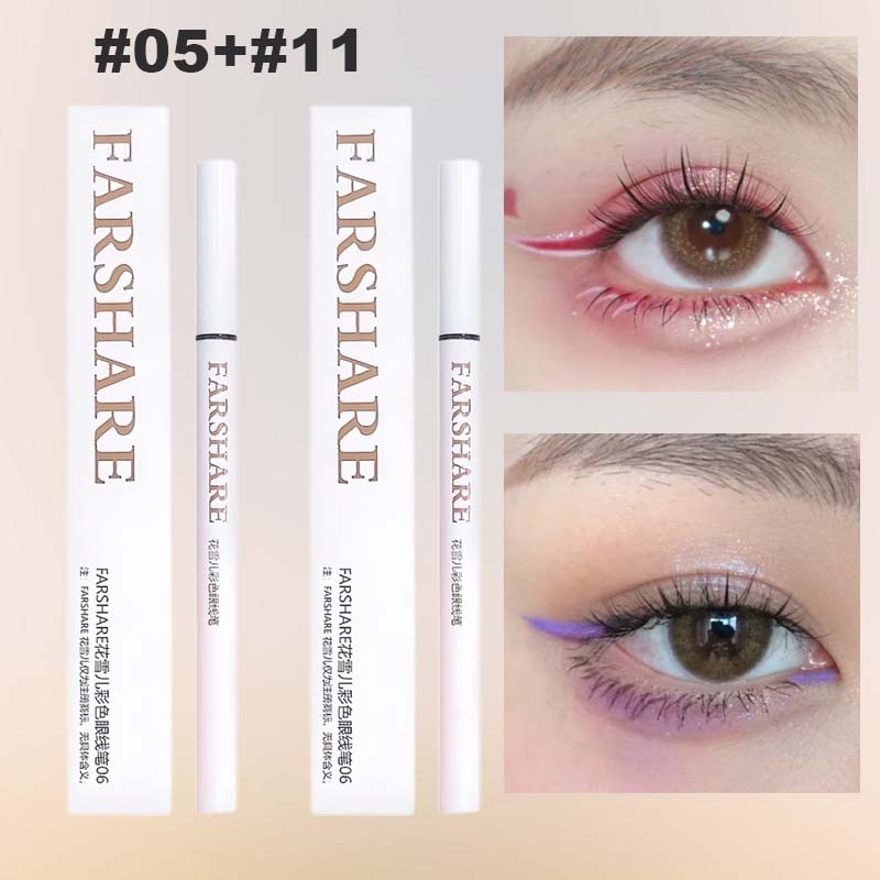🔥Koop 1, krijg 1 gratis🌈Gekleurde eyelinerpen – Ultrafijne punt voor levendige, langdurige ooglooks