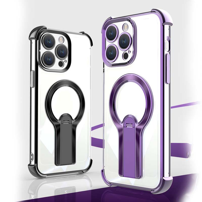 ✨Vier-hoek anti-val magnetische beugel mobiele telefoon cas
