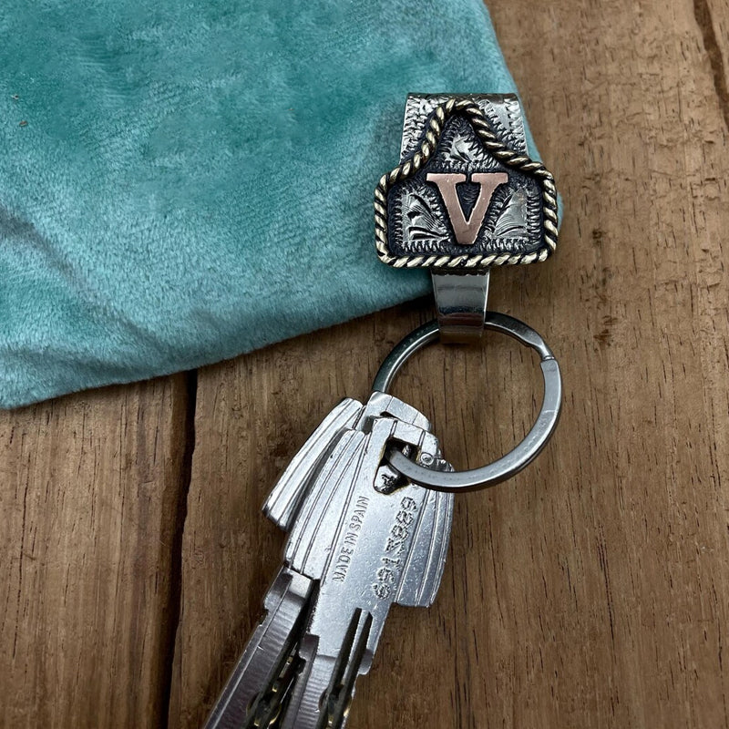 🔥De beste uitverkoop van deze week🌵Western Initial-sleutelcli