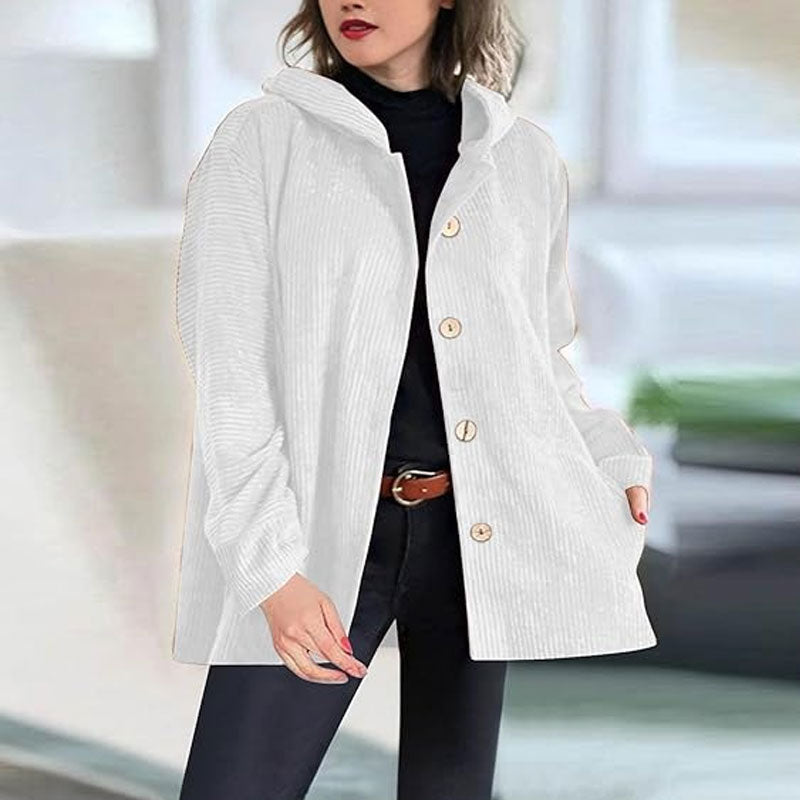 π Casual fluwelen hoodiejas voor de herfst