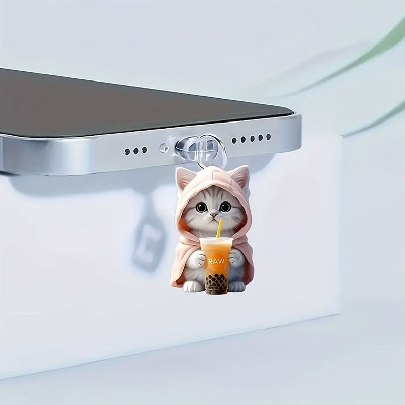 🐱Stofplug voor kat mobiele telefoo🐾