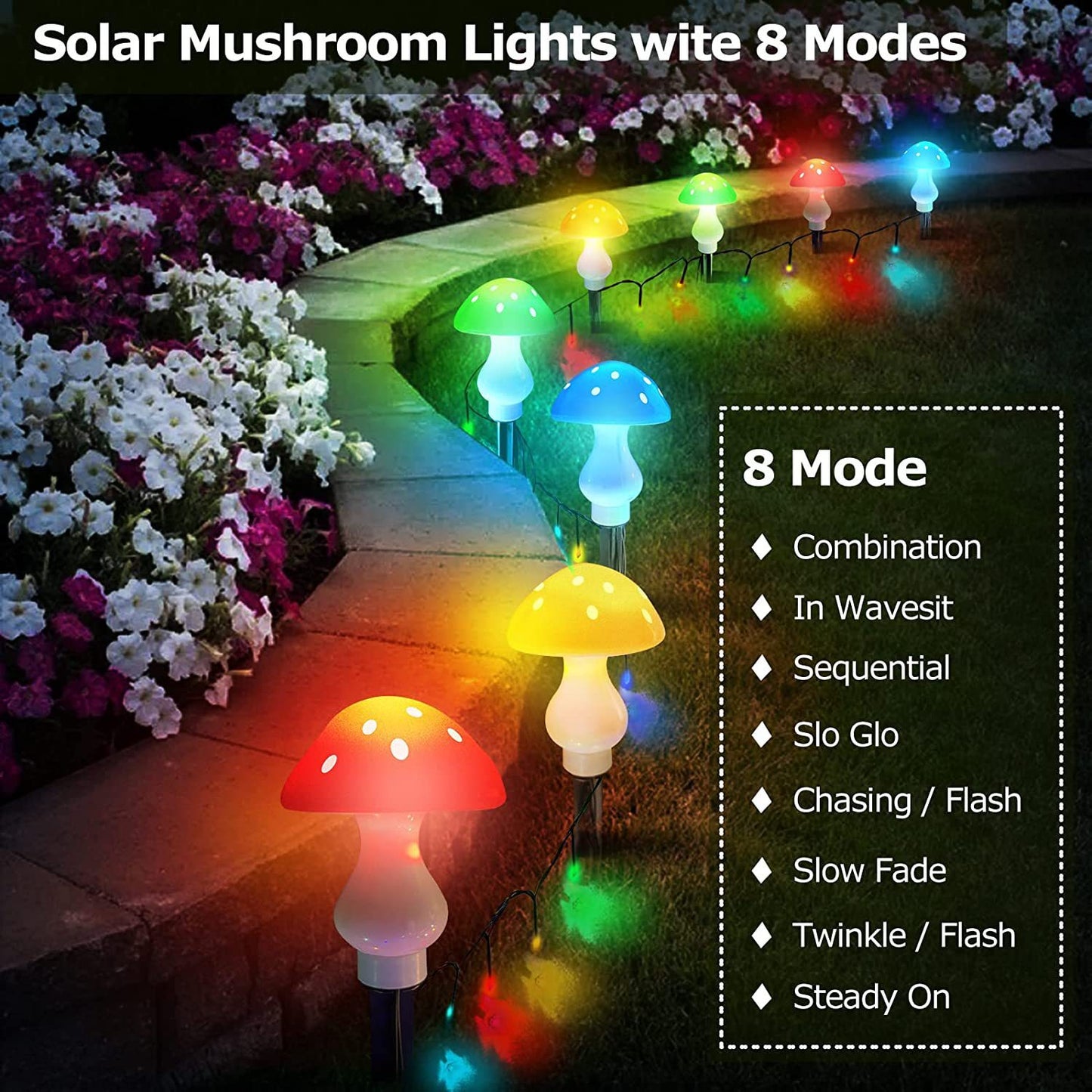 🍄☀️ Zonne-paddestoelverlichting– Verlicht uw tuin met fantasie en magie!✨