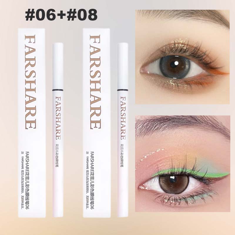 🔥Koop 1, krijg 1 gratis🌈Gekleurde eyelinerpen – Ultrafijne punt voor levendige, langdurige ooglooks