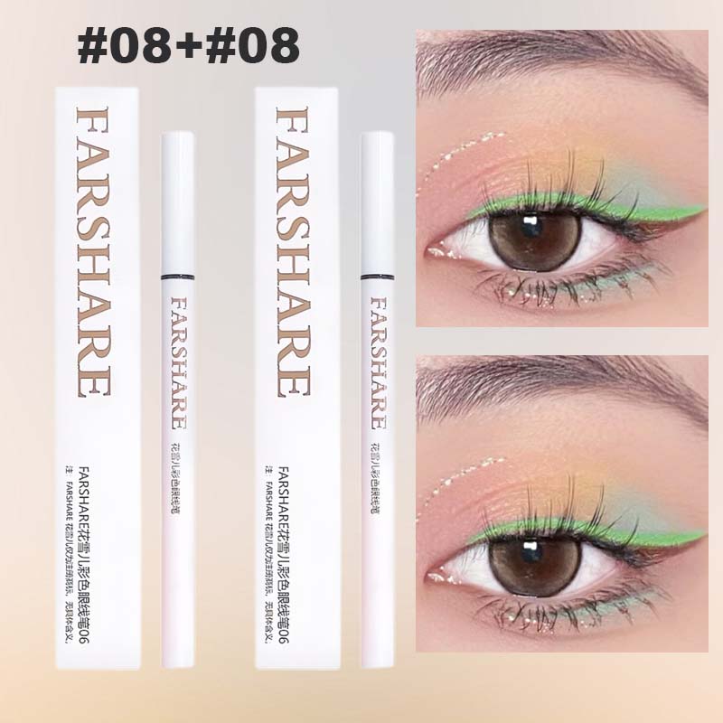 🔥Koop 1, krijg 1 gratis🌈Gekleurde eyelinerpen – Ultrafijne punt voor levendige, langdurige ooglooks