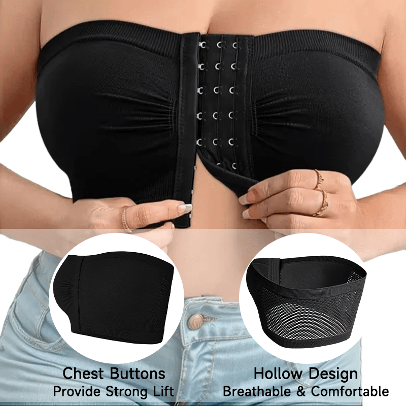 ⌛Koop 2, krijg 1 gratis💞Grote strapless bh met ademende sluiting aan de voorkant
