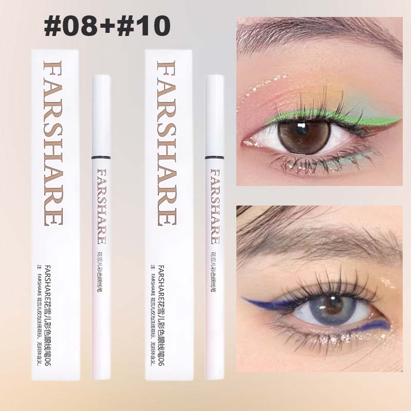 🔥Koop 1, krijg 1 gratis🌈Gekleurde eyelinerpen – Ultrafijne punt voor levendige, langdurige ooglooks