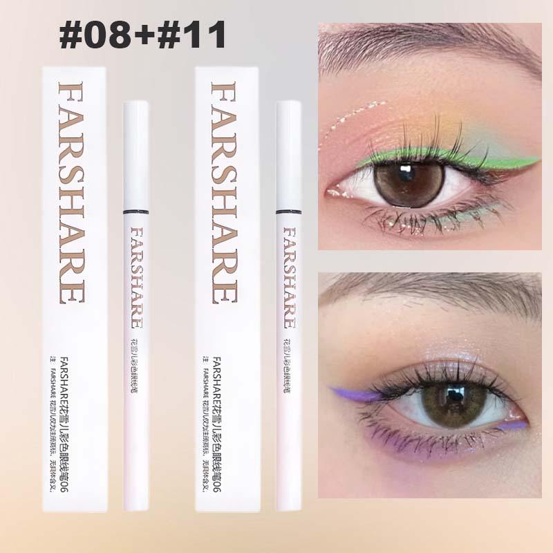 🔥Koop 1, krijg 1 gratis🌈Gekleurde eyelinerpen – Ultrafijne punt voor levendige, langdurige ooglooks