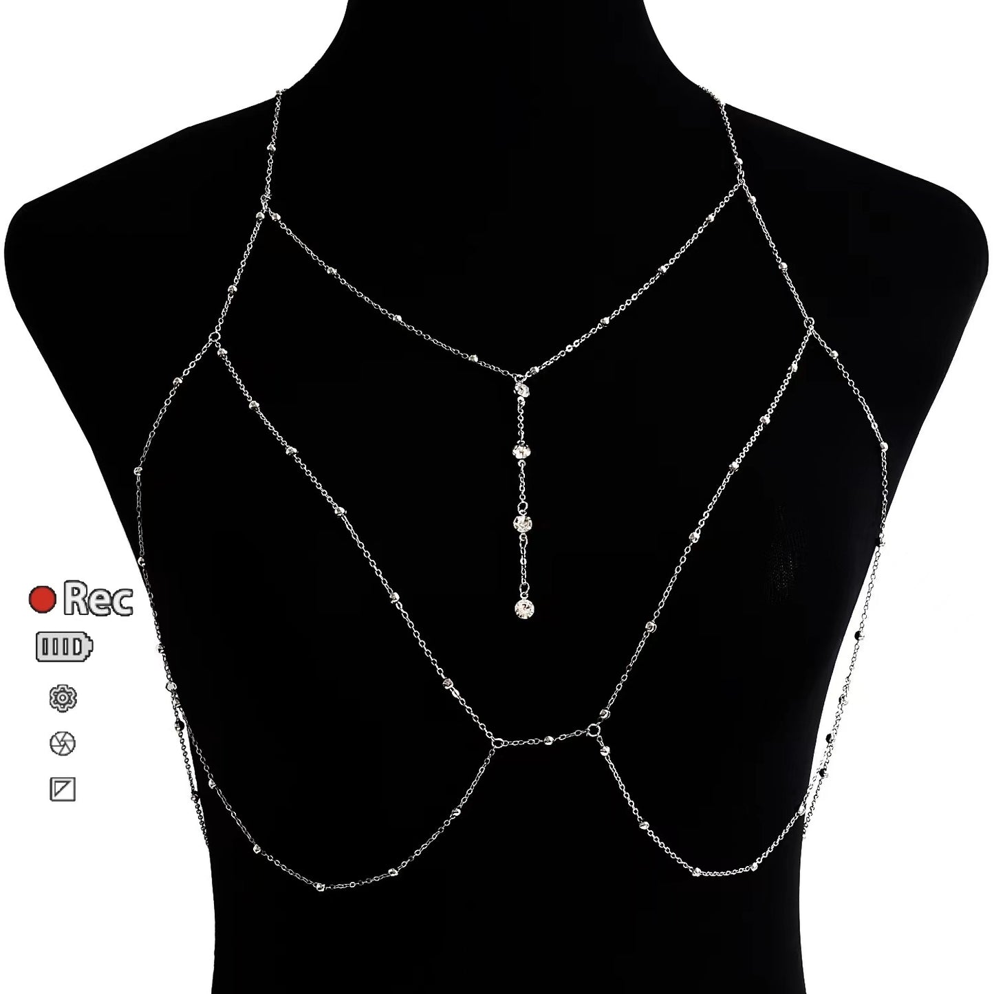 💖✨Diamanten hanger kwast ketting borstkettin