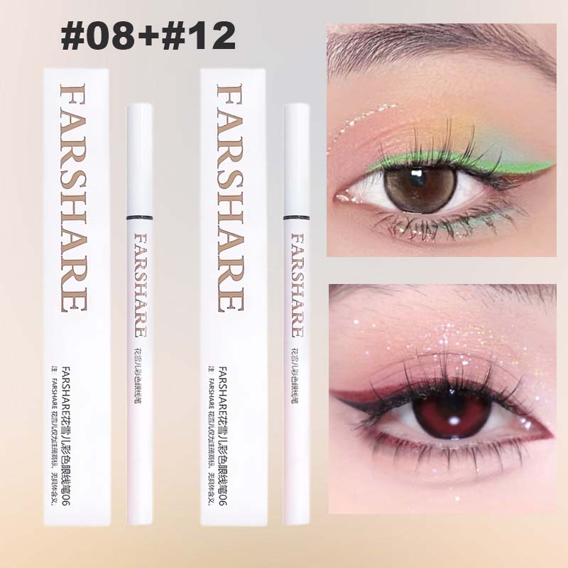 🔥Koop 1, krijg 1 gratis🌈Gekleurde eyelinerpen – Ultrafijne punt voor levendige, langdurige ooglooks