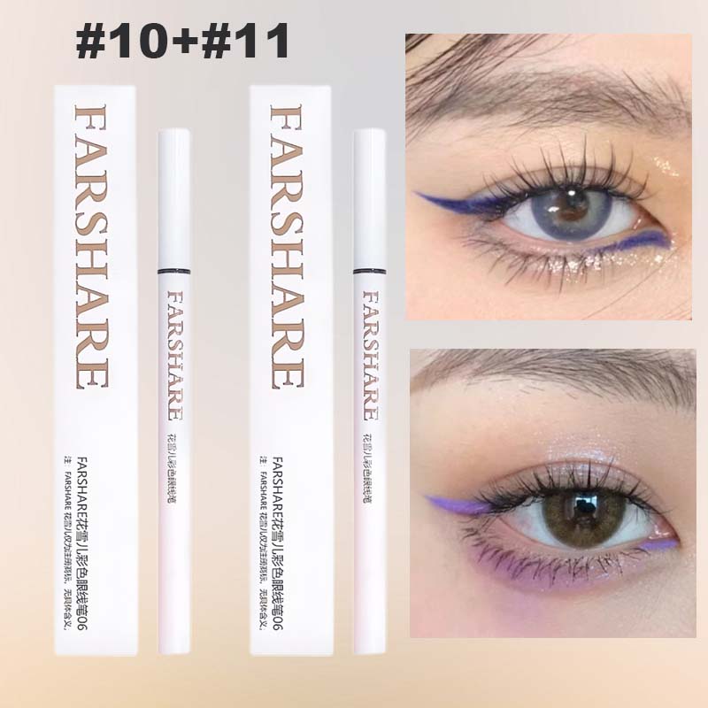 🔥Koop 1, krijg 1 gratis🌈Gekleurde eyelinerpen – Ultrafijne punt voor levendige, langdurige ooglooks