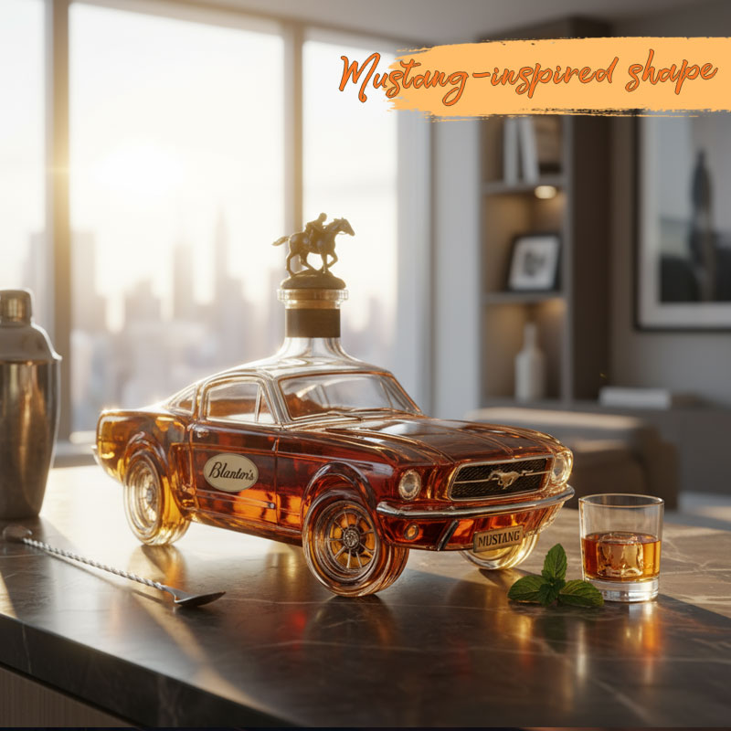 โจ Een statement van stijl en plezier โ Mustang Whiskyfles ๐ฅ๐
