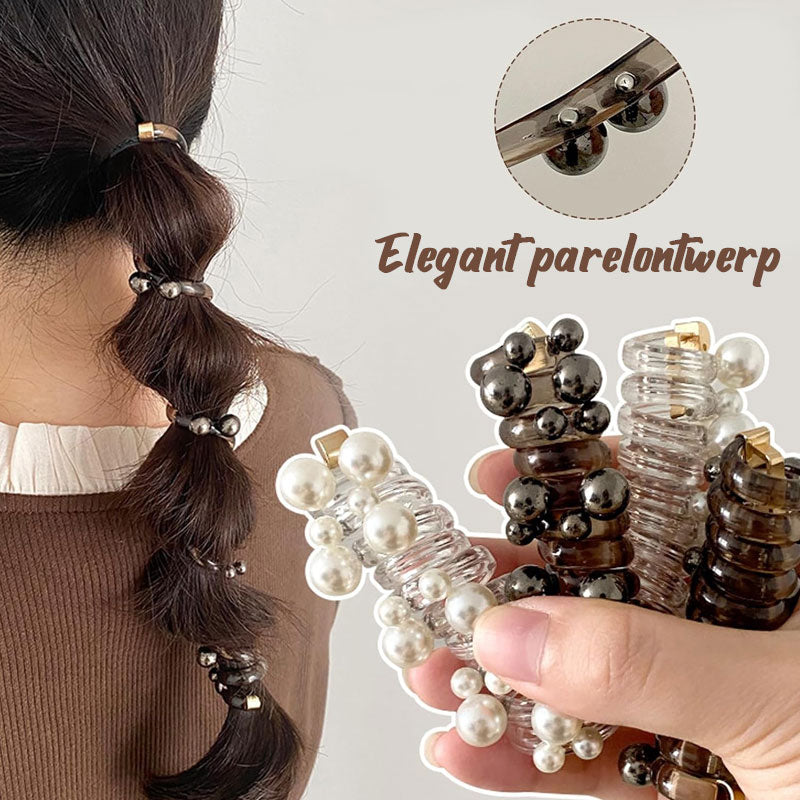 💖Styling✨Parel Rechte Spiraal Haarelastiek