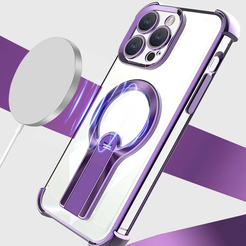 ✨Vier-hoek anti-val magnetische beugel mobiele telefoon cas