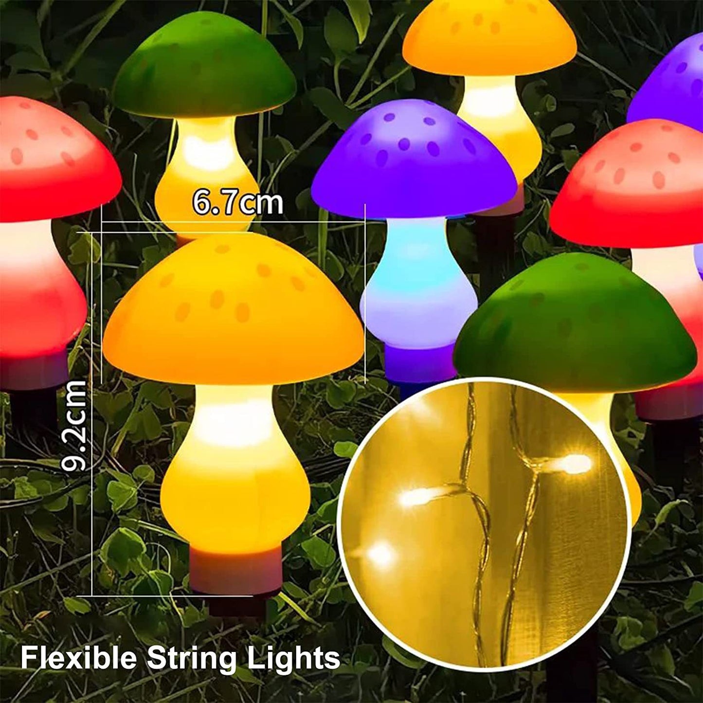 🍄☀️ Zonne-paddestoelverlichting– Verlicht uw tuin met fantasie en magie!✨