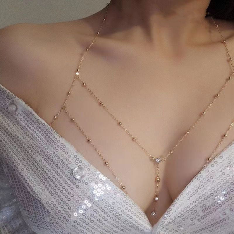 💖✨Diamanten hanger kwast ketting borstkettin