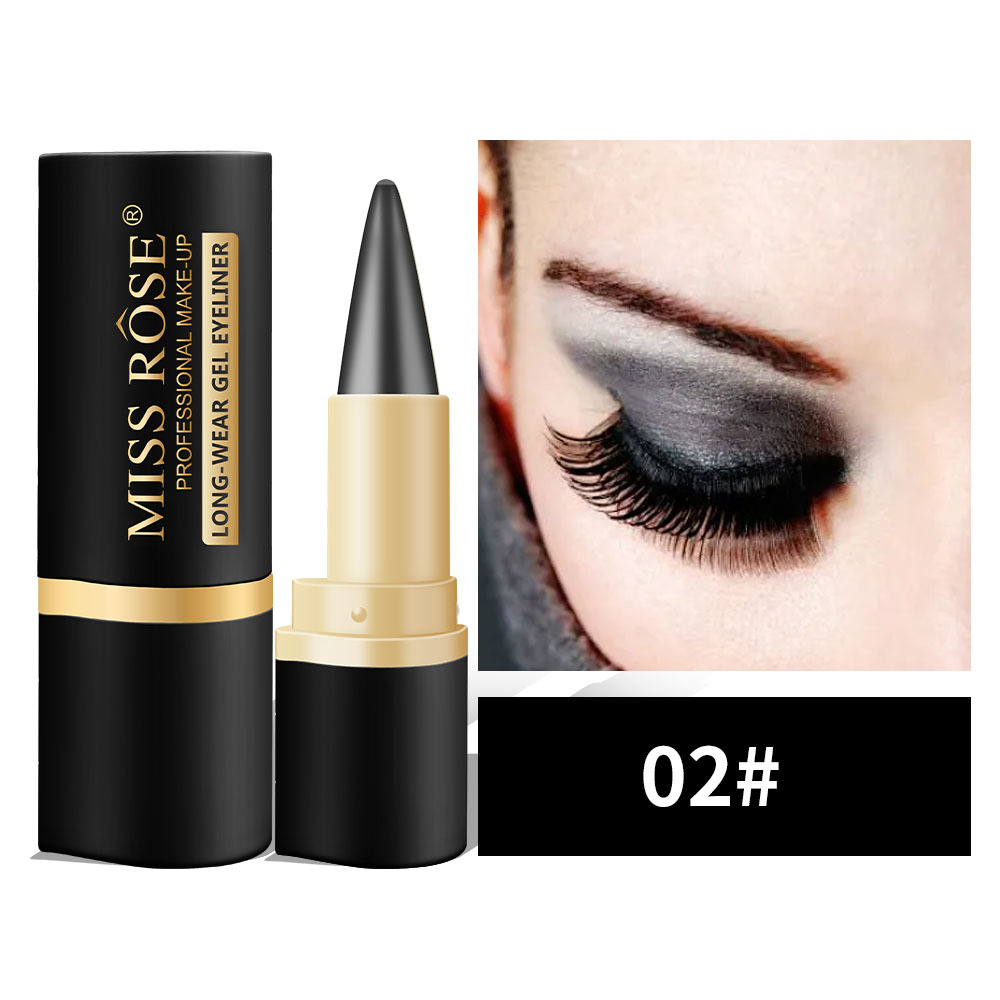 šNatuurlijke, zwarte, langdurige gel eyeliner, waterdicht, natuurlijke formule, veilig en onschadelijk, zacht en gemakkelijk te verwijdere