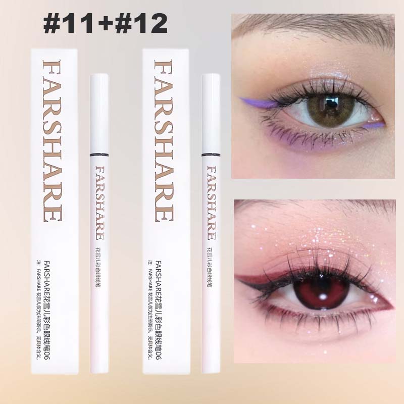 🔥Koop 1, krijg 1 gratis🌈Gekleurde eyelinerpen – Ultrafijne punt voor levendige, langdurige ooglooks