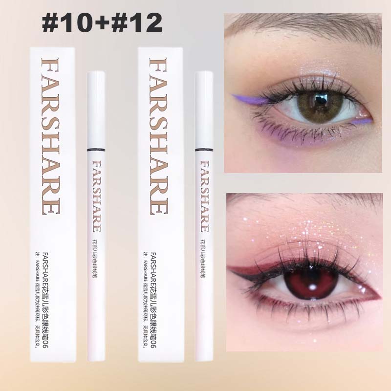 🔥Koop 1, krijg 1 gratis🌈Gekleurde eyelinerpen – Ultrafijne punt voor levendige, langdurige ooglooks