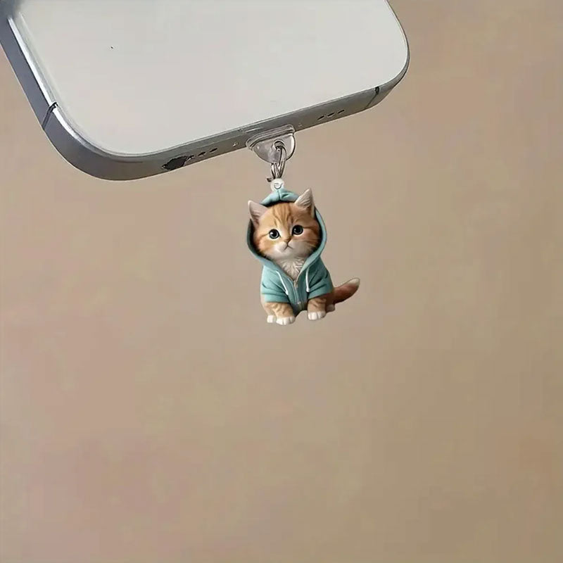 🐱Stofplug voor kat mobiele telefoo🐾