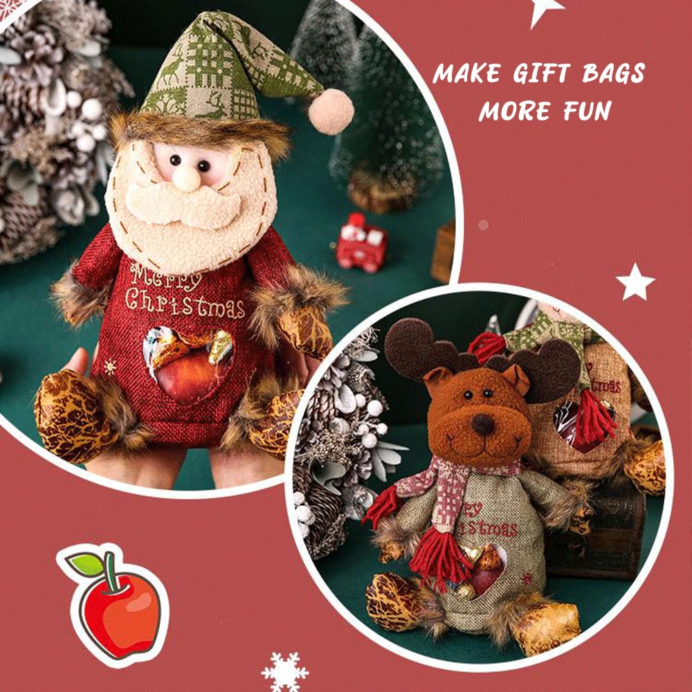 🎉Bereid je van tevoren voor op Kerstmis 🎉Kerstcadeautassen met ritsontwer