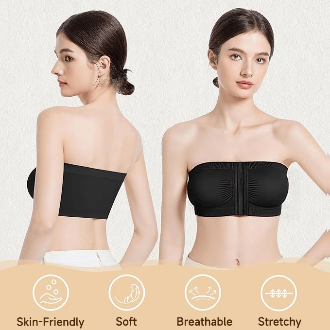 ⌛Koop 2, krijg 1 gratis💞Grote strapless bh met ademende sluiting aan de voorkant