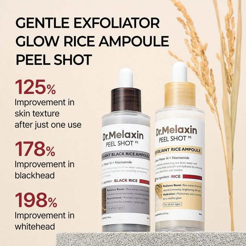 šā”Meer dan 50.000 stuks verkocht! Binnenkort uitverkochtš„š„ Peel Shot Glow Rice Ampoule Du