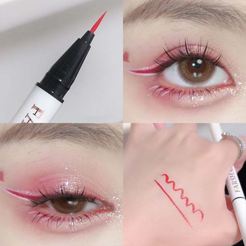 🔥Koop 1, krijg 1 gratis🌈Gekleurde eyelinerpen – Ultrafijne punt voor levendige, langdurige ooglooks